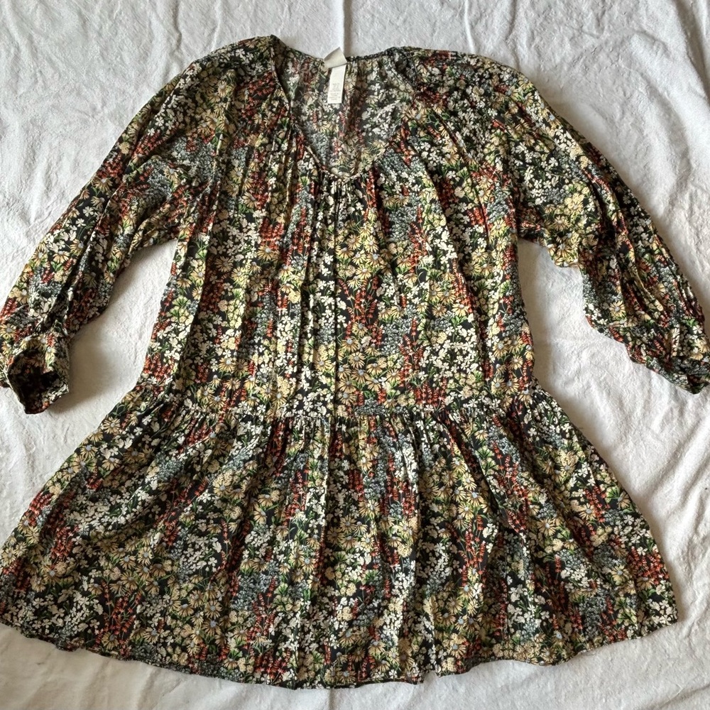 H&M Multicolor Floral Pattern Dress
